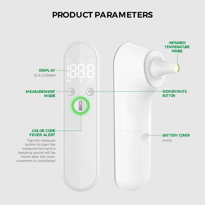 Digital Thermometer Daily Body Temperature Monitor
